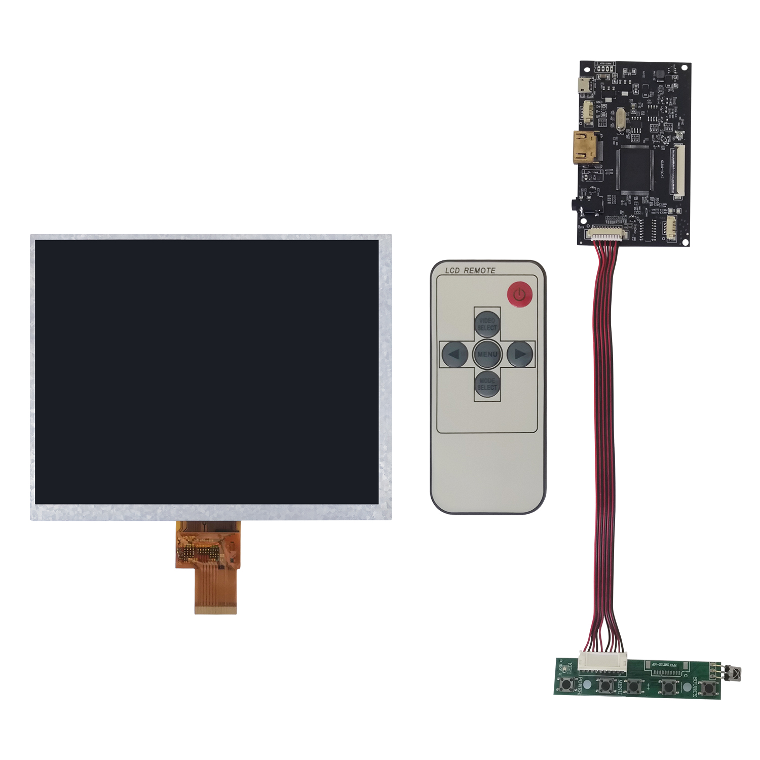  TFT LCD Display 8.0 inch ,1024(RGB)x768,HDMI Driver Board