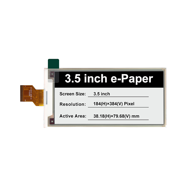 3.5 inch E-Paper Display 184x384 DOTS EINK SCREEN