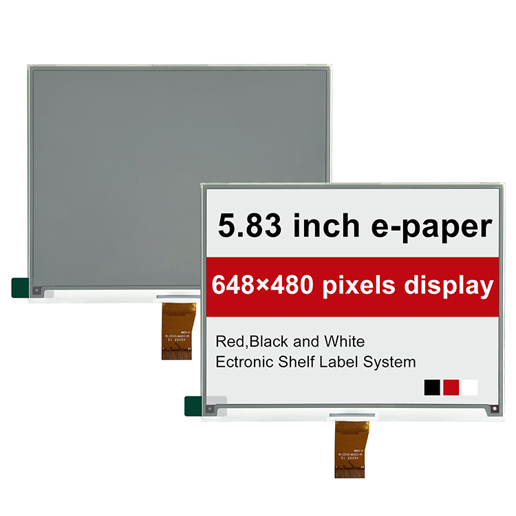 5.83 inch e-paper display module 648x480