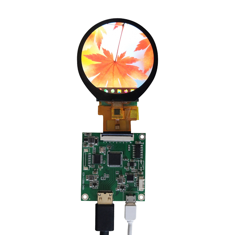 Round display 2.1 inch 480x480 touch circular screen 