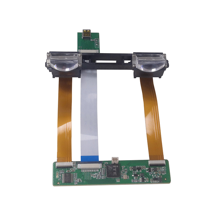 0.38 inch micro flcos display Birdbath binocular optical module for ar glasses