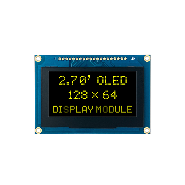 OLED Module 2.7 inch display module 128*64 dots 8-BIT 68XX/80XX Parallel, SPI SSD1325