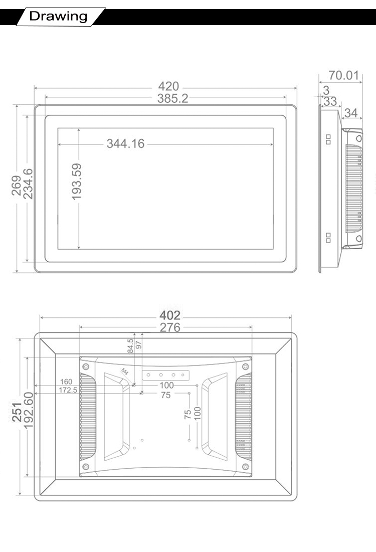 LCD MONITOR, Screen Size (in Inches): 15.6